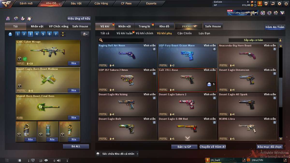 shop acc cf uy tin gia re